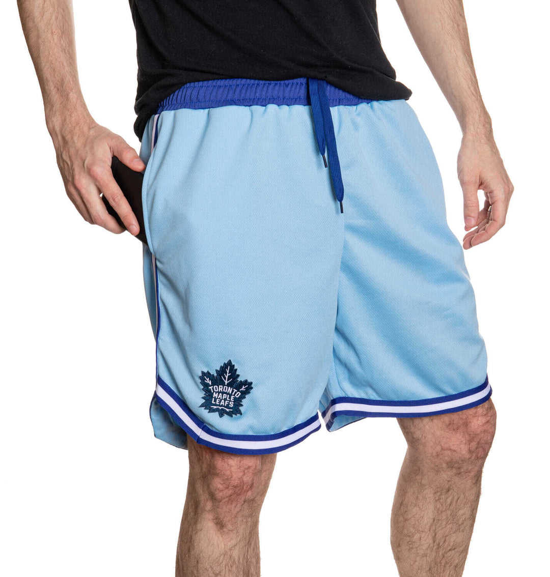 Toronto Maple Leafs Men's 2 Tone Air Mesh Shorts Lined with Pockets