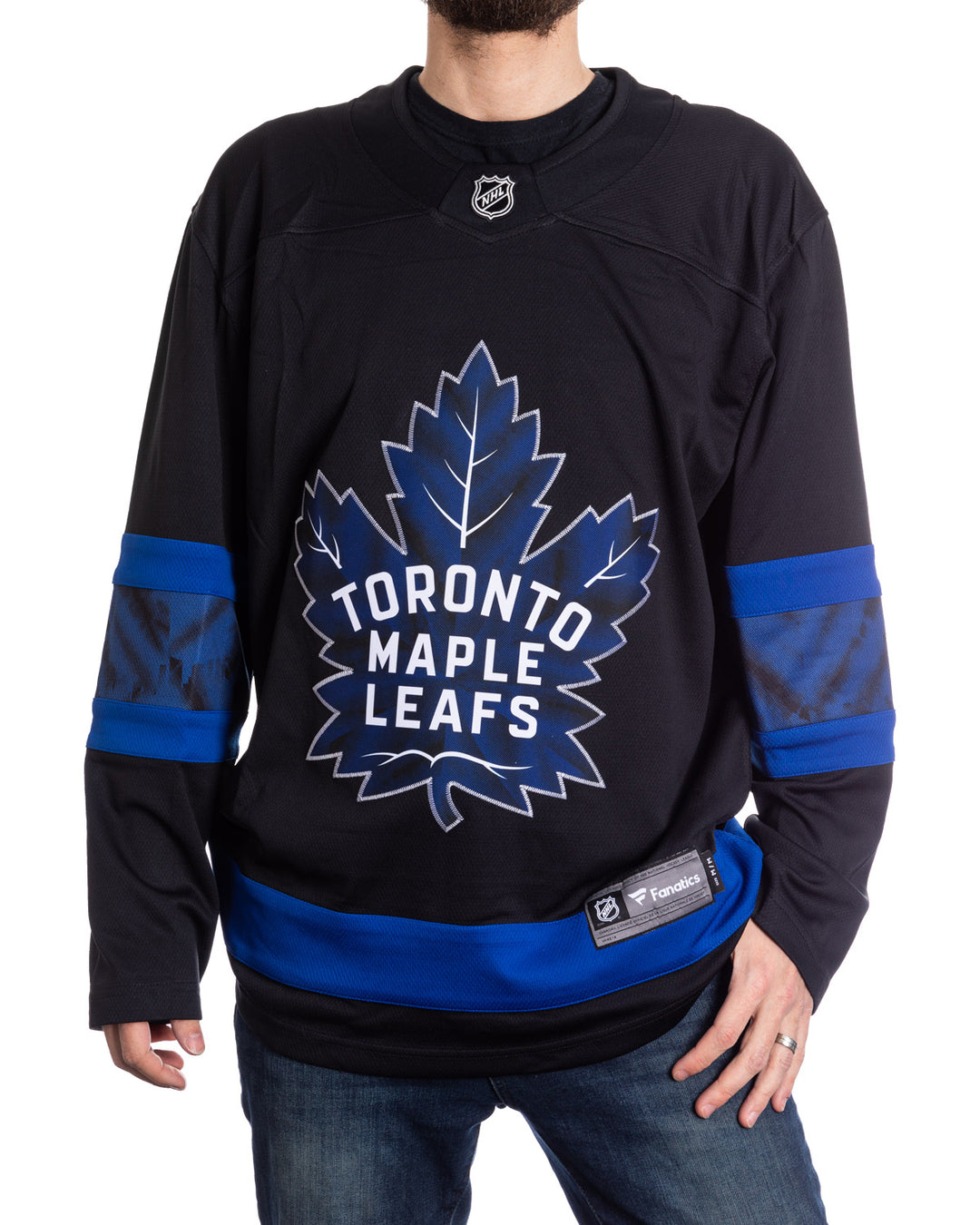 Toronto Maple Leafs x Drew House Premier Fanatics Branded Breakaway Reversible Blank Jersey - Black