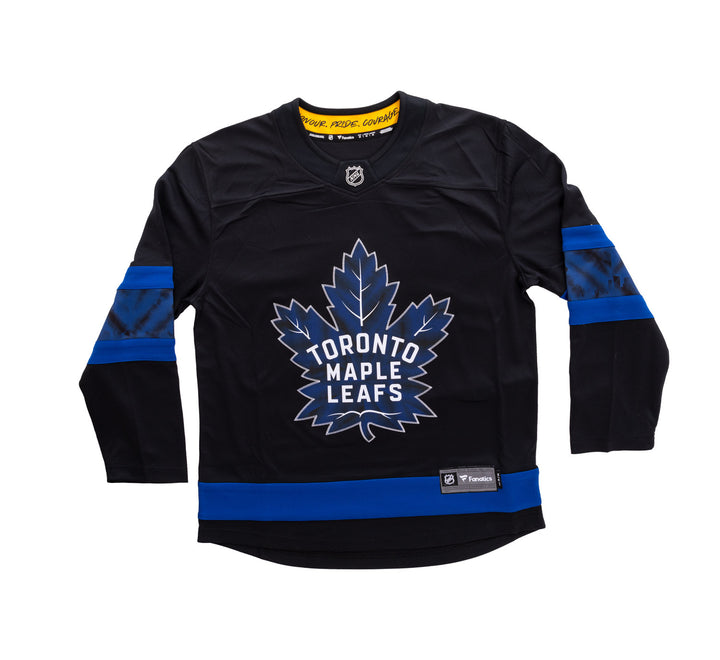 Toronto Maple Leafs x Drew House Premier Fanatics Branded Breakaway Reversible Blank Jersey - Black