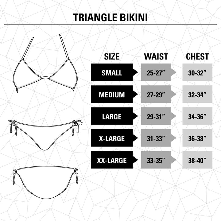 Canada Flag Bikini Size Guide