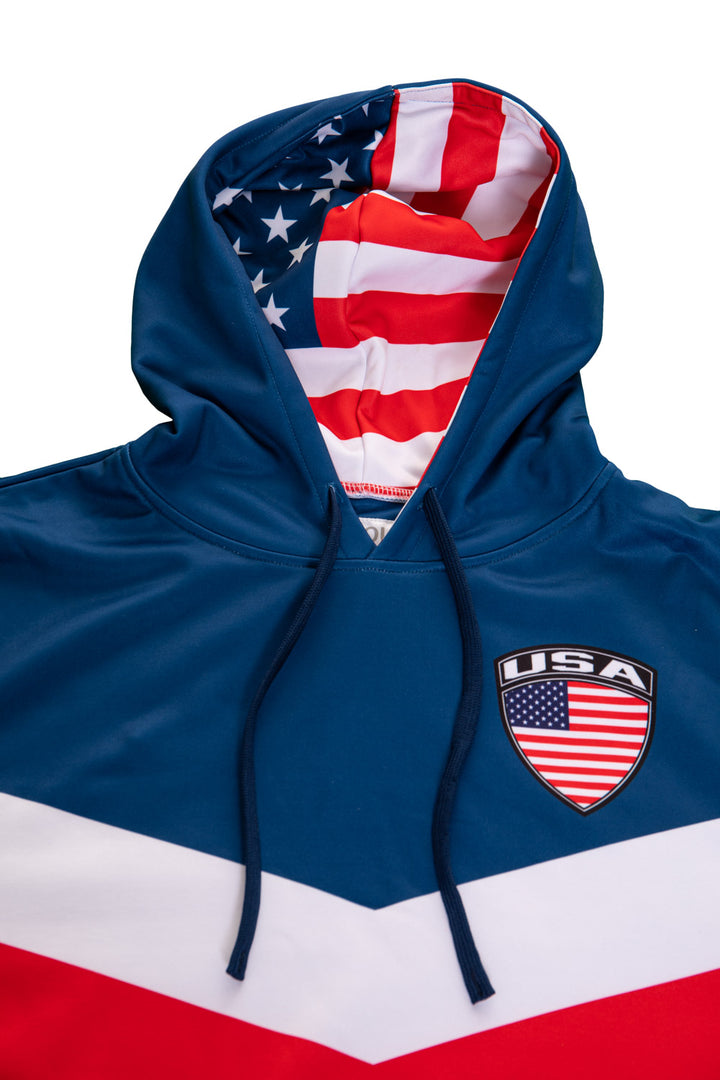 United States of America World Soccer Sublimated Hooded Sweatshirt