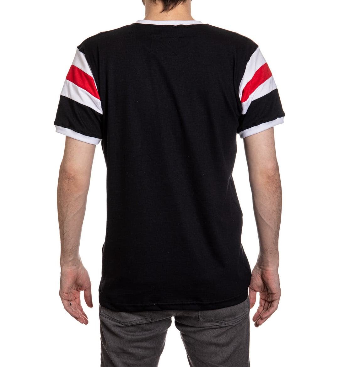 Carolina Hurricanes Shoulder Stripe Varsity Inset T-Shirt