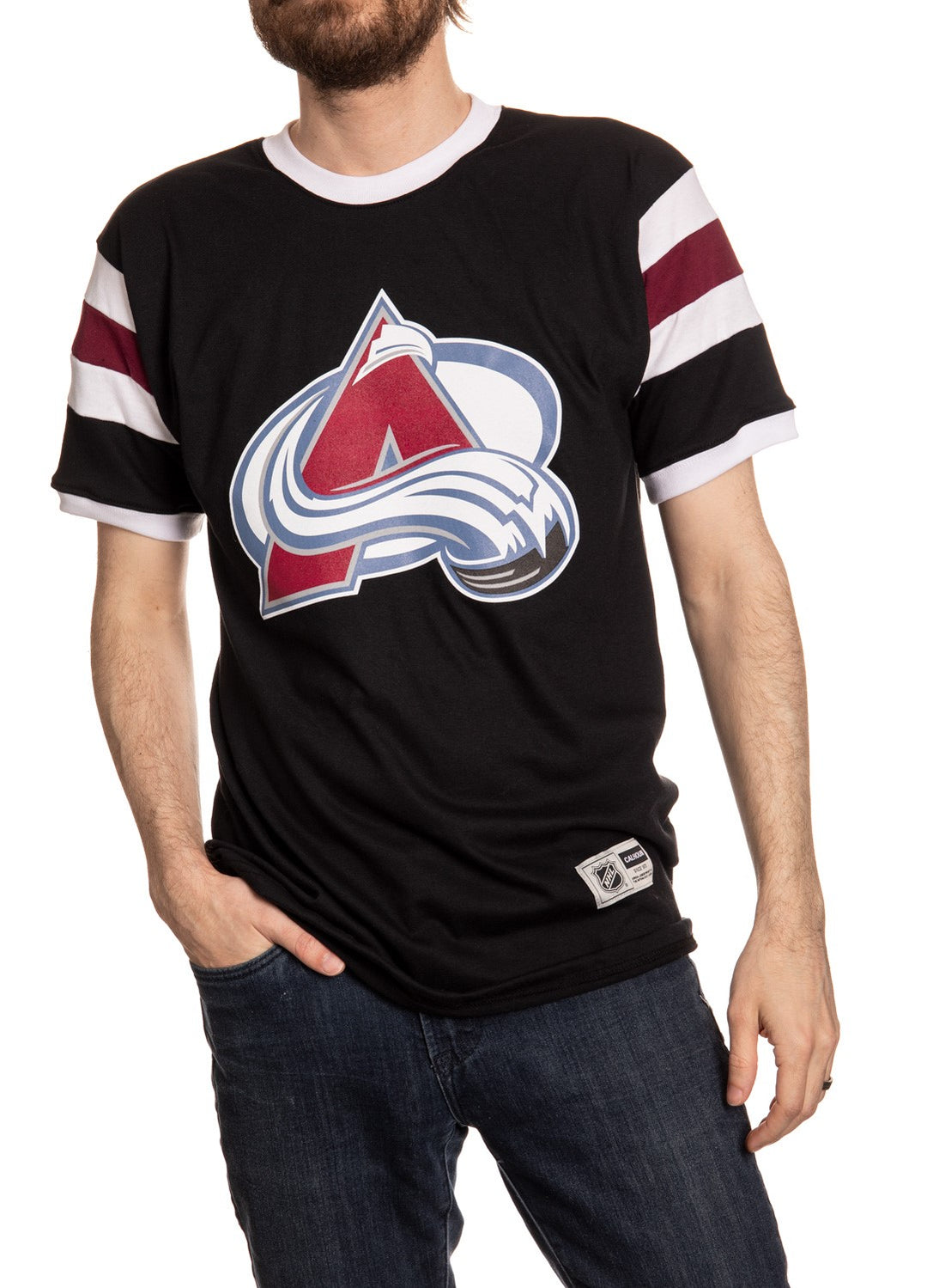 Colorado Avalanche Varsity T-Shirt Front View