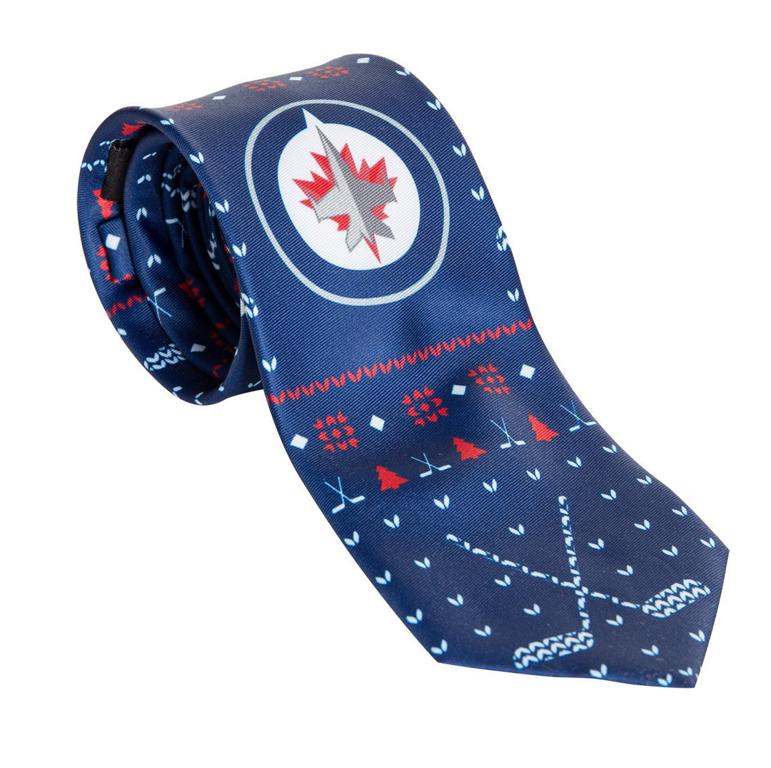 Winnipeg Jets Ugly Christmas Tie.