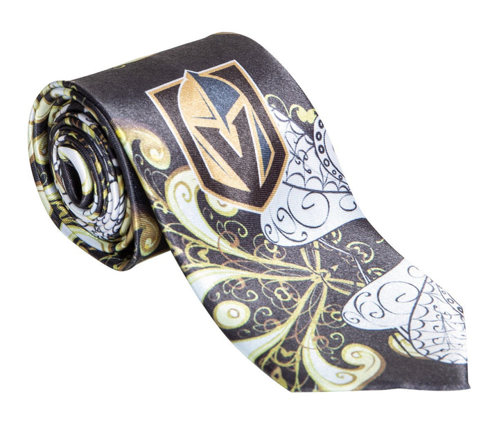 Vegas Golden Knights Necktie - Floral